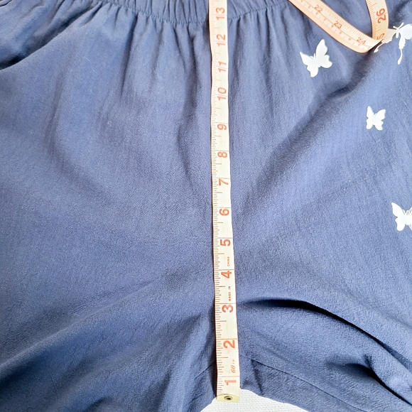 E-Retro brand "Float like A Butterfly" Lagenlook pull-on crop pants size XL. - Picture 2 of 11